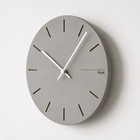 FinestClock Modern Grey Wall Clock