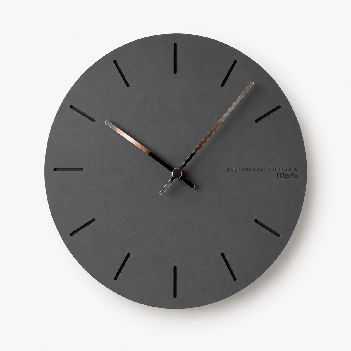 FinestClock Modern Grey Wall Clock