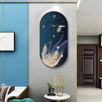 Navy Blue Wall Clock Large