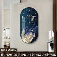 Navy Blue Wall Clock Large