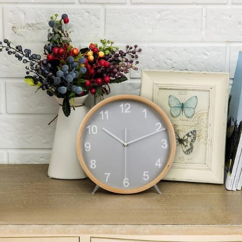 FinestClock Square Wood Mantel Clock