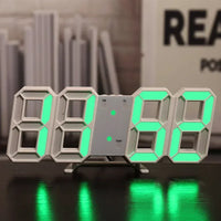 FinestClock Table 3D LED Alarm Clock Date/Temperature for Home Kitchen Offices Clock Decoration Garden Clocks Wall Clock Times Digital Decor