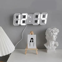 FinestClock Table 3D LED Alarm Clock Date/Temperature for Home Kitchen Offices Clock Decoration Garden Clocks Wall Clock Times Digital Decor