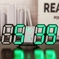 FinestClock Table 3D LED Alarm Clock Date/Temperature for Home Kitchen Offices Clock Decoration Garden Clocks Wall Clock Times Digital Decor
