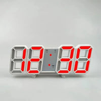 FinestClock Table 3D LED Alarm Clock Date/Temperature for Home Kitchen Offices Clock Decoration Garden Clocks Wall Clock Times Digital Decor
