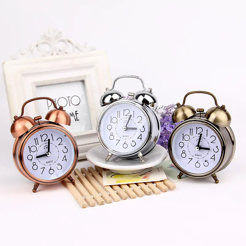 FinestClock Vintage Double Bell Alarm Clock