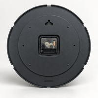 FinestClock Wall Clock Modern Black Grey