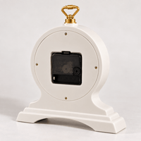 FinestClock White Wooden Mantel Clock