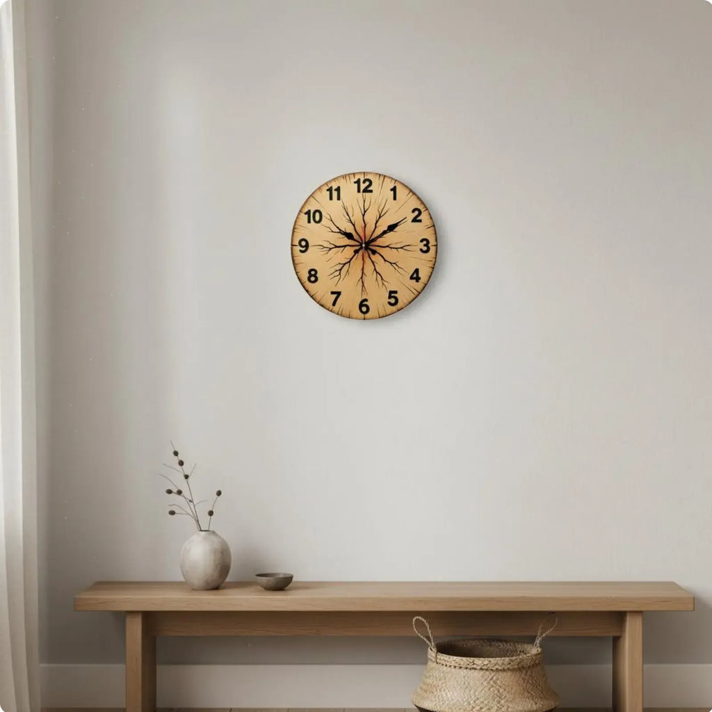 FinestClock Wood Grain Wall Clock