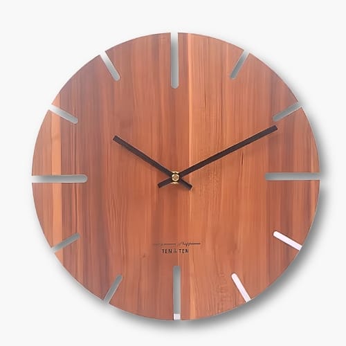FinestClock Wooden Modern Wall Clock