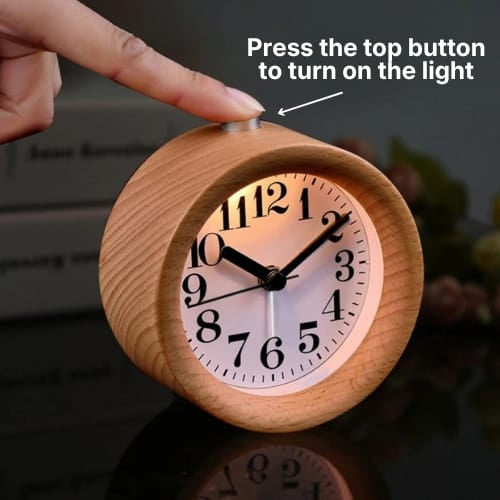 FinestClock Wooden Round Clock