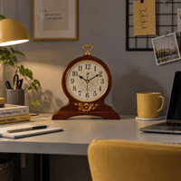 FinestClock Wooden Vintage Mantel Clock