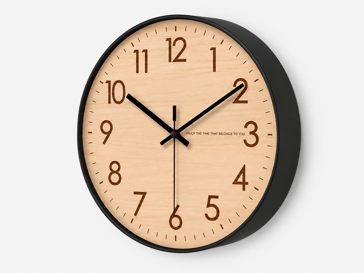 FinestClock Wooden Wall Clock For home